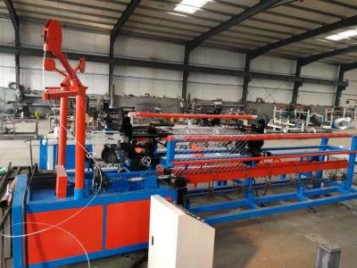 China 100m Rolling Mesh 0.75kw Chain Link Fence Making Machine for sale