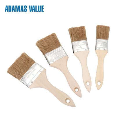 China 8-10mm Thickness Wooden Handle Paint Brushes With Mixed Natural Bristles for sale