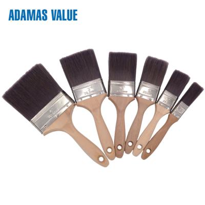 China Wooden Material Handle Industrial Paint Brushes  With Tin Plate Ferrule for sale