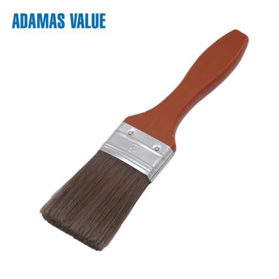 China Tapered Flat Wooden Handle Brush , 55-75mm Length Premium Paint Brushes for sale