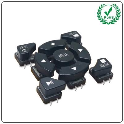 China Illunated Switch 36mm 5\9 Keys Control Push Button Multimedia Head Unit Remote Control Button en venta