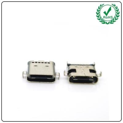 China USB-31S-F-04B 3.5A Current 24P USB 3.1 Type-C Female Receptacle Socket Right Angle PCB SMT Dual Row Tab Type C Female for sale