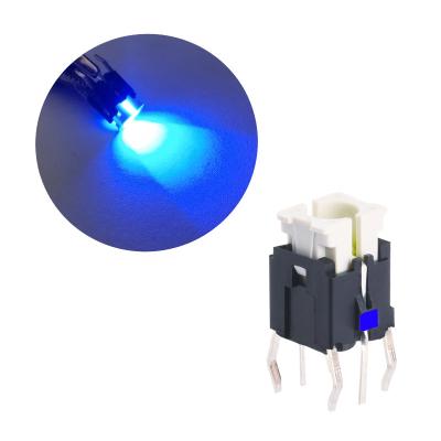 China Illumination Tactile Switch,6x6 Height 9mm Dip Pcb Terminals Led Push Button Switch,Lamp switch,Illuminated Tact Switch for sale
