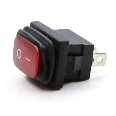 China Flat Button Carling Style Red Led Rocker Switch Waterproof 13A For Car Boat à venda