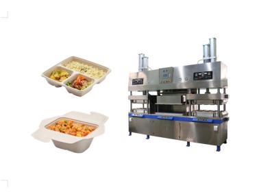 China PLC Pulp Molding Clamshell Lunch Box Machine Customizable Mold Size 1600*800mm en venta