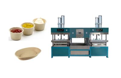 China Efficient Pulp Molding Plate Machine 5000-7000pcs / Hour Capacity For Food Container for sale