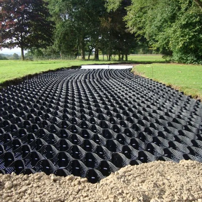 Anti-Corrosion Plastic Cellular Confinement Systems HDPE Geocell for Soil Reinforcement Road Hill Slope