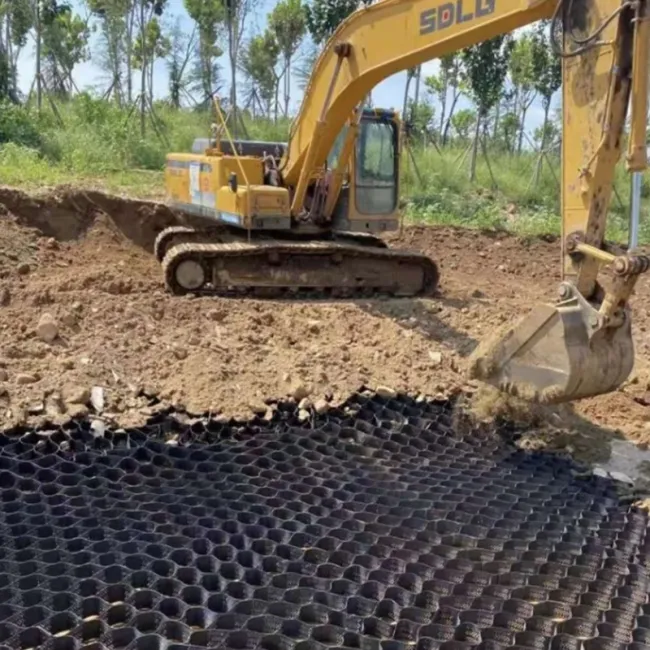 Anti-Corrosion Plastic Cellular Confinement Systems HDPE Geocell for Soil Reinforcement Road Hill Slope