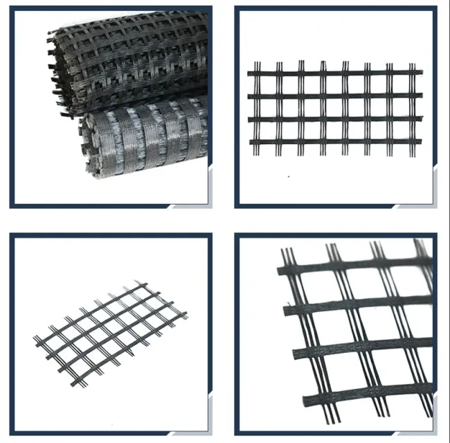 Airport Runway Asphalt Reinforcement Bitumen Coated Fiberglass Geogrid for Rawilway Foundation