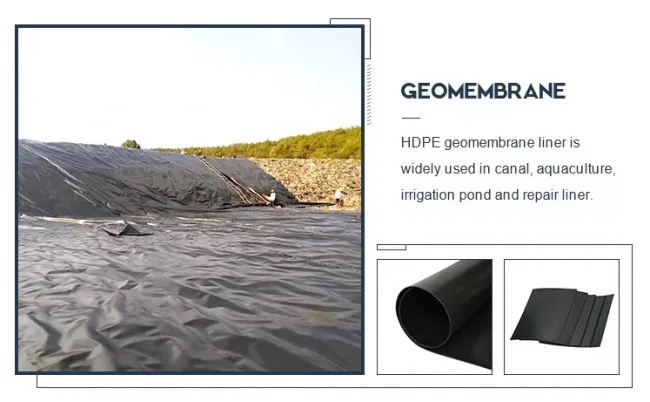 Factory Price 0.2mm-2.5mm ASTM GM13 Anti-Seepage Waterproof Impermeable HDPE Geomembrane for Aquaculture Dam Landfill Tunnel Mining Biogas Fish Farm