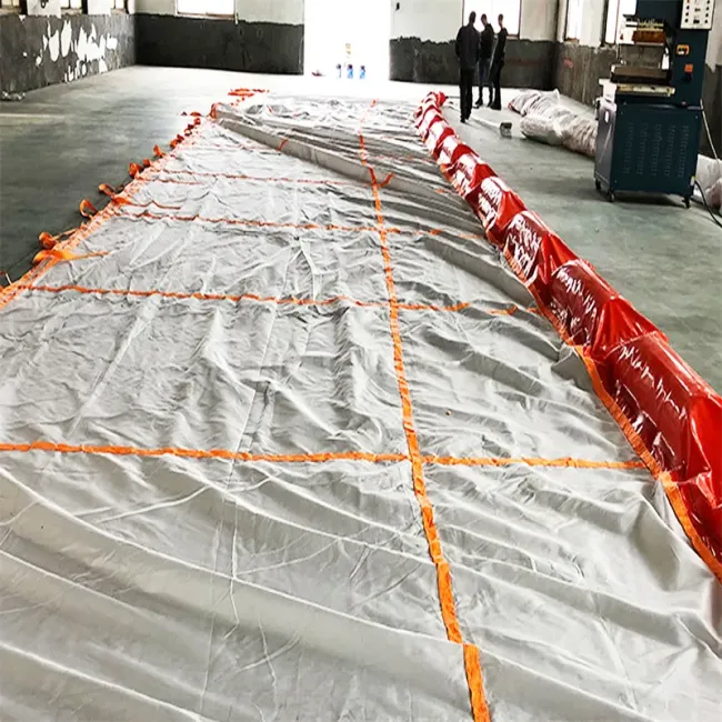Suppliers Oil Spill Floating Boom PVC Silt Curtain at The Harbour