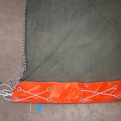 China Impermeable PVC Oil Boom Floating Sediment Curtain Turbidity For Spill Containment for sale