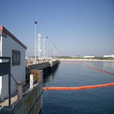 China Orange PVC Floating Silt Curtain Geotechnical Fabric For Sea Wall for sale