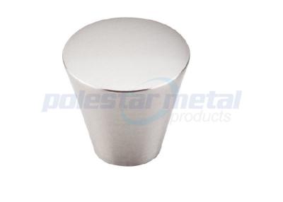 Chine 1 1/16 » boutons modernes en alliage de zinc balayés par diamètre de Cabinet de cône de nickel de satin à vendre