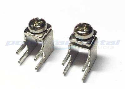China ISO Approved Tin Plated Brass PCB Screw Terminal For PC Card Anti - Rotation for sale