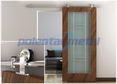 China 2000mm Decorative Door Hardware Stainless Steel Sliding Barn Wood Door Hardware for sale
