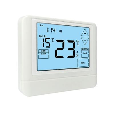 China 50 Hz Heat Pump Thermostat Adjustable Programmable WiFi Gas / Electric Room Digital Thermostat for sale