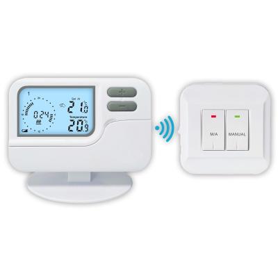 China 7 Day Programmable Heating and Cooling LCD Display Room Thermostat with Wireless for sale