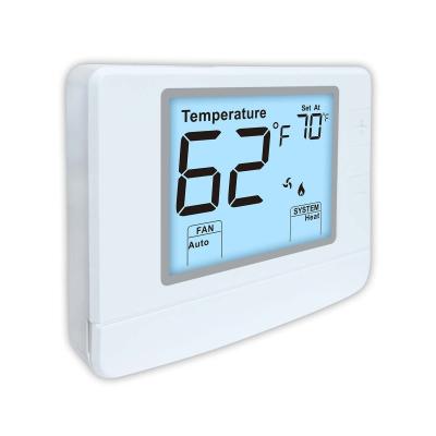 China 1 branco aquece 1 termostato não programável fresco do condicionador de ar da sala 24V para a casa com precisão de ±1℃ para a energia de salvamento à venda