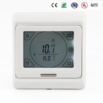 China 7 Day Programmable Underfloor Heating Room Thermostat Touch Screen Digital Control for sale