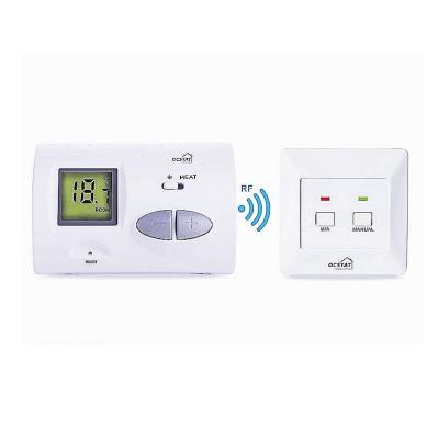 China White Color Temperature Controller Digital Heating Adjustable Room Themostat with Battery for sale