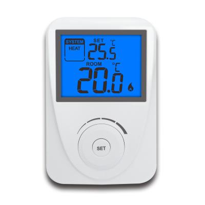 China Blue Backlight Non Programmable Digital Low Voltage Temperature Thermostat Controller for sale