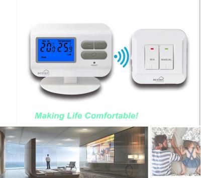 China Electronic RF Non - Programmable Floor Heating Thermostat With 2*AAA Size Battery for sale