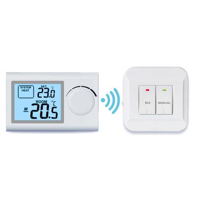 China Floor Heating Wireless Digital Boiler Room Electronic Room Thermostat for sale