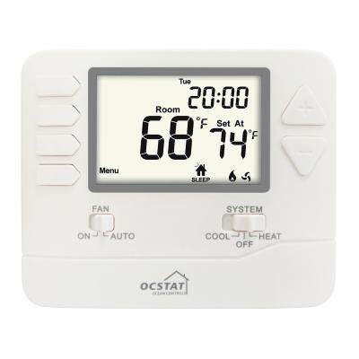 China Hotel Heat Pump Thermostat  /  Wire Programmable Water Heater Electric Smart Heating Thermostat for sale