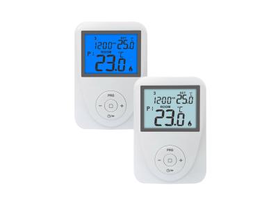 China SPA Underfloor Heating Room Thermostat /  Programmable Sensitive Button Big Screen HVAC Temperature Thermostat for sale