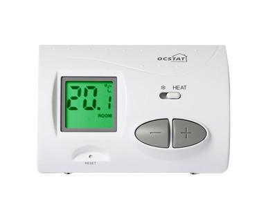 China 868mhz 230V Boiler Heating Room Thermostat For Underfloor Large Button for sale