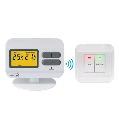 China Wireless Battery Operated Room Thermostat For Floor Heating OEM ODM for sale