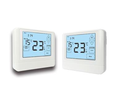 China Electric Water Heating HVAC Thermostat With Touch Screen Energy Saving for sale