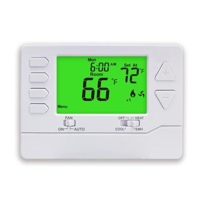 China 24VAC 2 Heat 1 Cool HVAC Central Heating Thermostat With NTC Sensor for sale