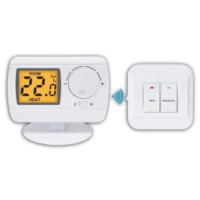 Chine Contrôleur de température blanc de chaudière de gaz de l'ABS 220V Digital RF Room Thermostat à vendre