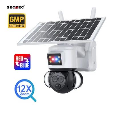 China Multipurpose Solar 4G PTZ Camera WiFi Night Vision 6MP Dome Network for sale
