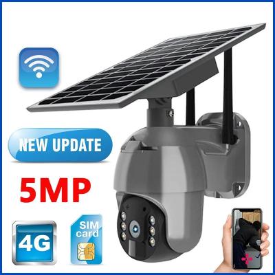 China Slot 360 8W Solar Security Camera 4G PTZ Outdoor Waterproof IP66 for sale
