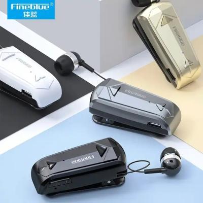 China F520 Wireless Bluetooth Earphone Business Collar Cable Clip Earphone à venda
