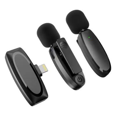 China 2.4Ghz Mini Microphone No App Needed Lavalier Wireless Microphone For Iphone for sale