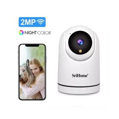 China 1080P 2MP Mic&Speaker Color Night Vision TFcard Auto Motion Tracking Indoor Home Baby Pet Camera en venta