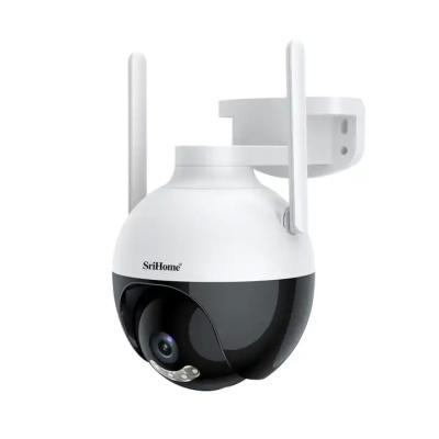 China CCTV Security System 1080P PTZ With Audio Auto Tracking IR 10 meters AI Camera Install Outdoor House Srihome camera for sale
