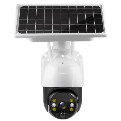 China 4G Solar Powered Camera Sim Card Slot CCTV Security IP Camera Outdoor Support 128 Memory Card Camera Solar for sale