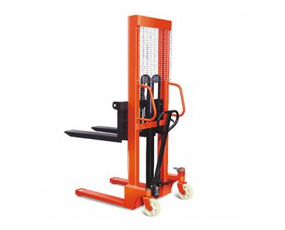 China Supermarket Transport Trolley Hydraulic Lift Stacker For Material Handling for sale