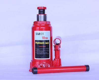 China Adjustable Hydraulic Bottle Jack 10 Ton For Auto Truck Service for sale
