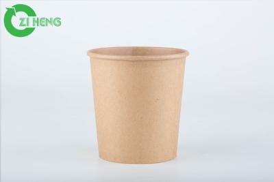 China Compostable Kraft Paper Cups For Hot Drinks 480ml Biodegradable Printed Logo for sale