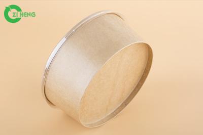 China Bacias de papel recicladas microplaqueta, bacias de salada de papel descartáveis de 50 onças com tampa da tampa à venda