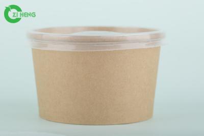 China Household 16 Oz Disposable Paper Bowls With Lids Logo Printed For Rice / Water for sale
