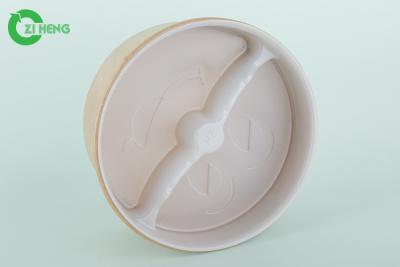 China Rigid Disposable Divided Plastic Plates 2 Parts Microwavable No Harsh Chemicals for sale