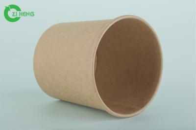 China Heat resistant pe coated hot drinks kraft paper soup cup 780ml for sale