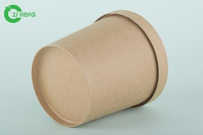 China Microwaveable Kraft Paper Cups High Stiffness No Smell Easy To Close / Reopen for sale